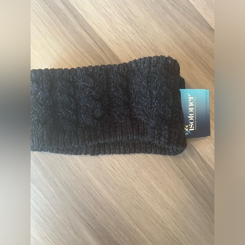 Isotoner Black Knit Headband